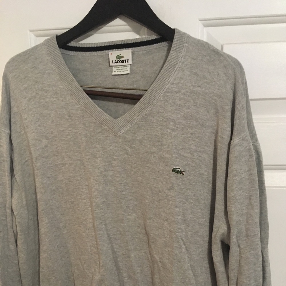 Lacoste Grey Sweater 8